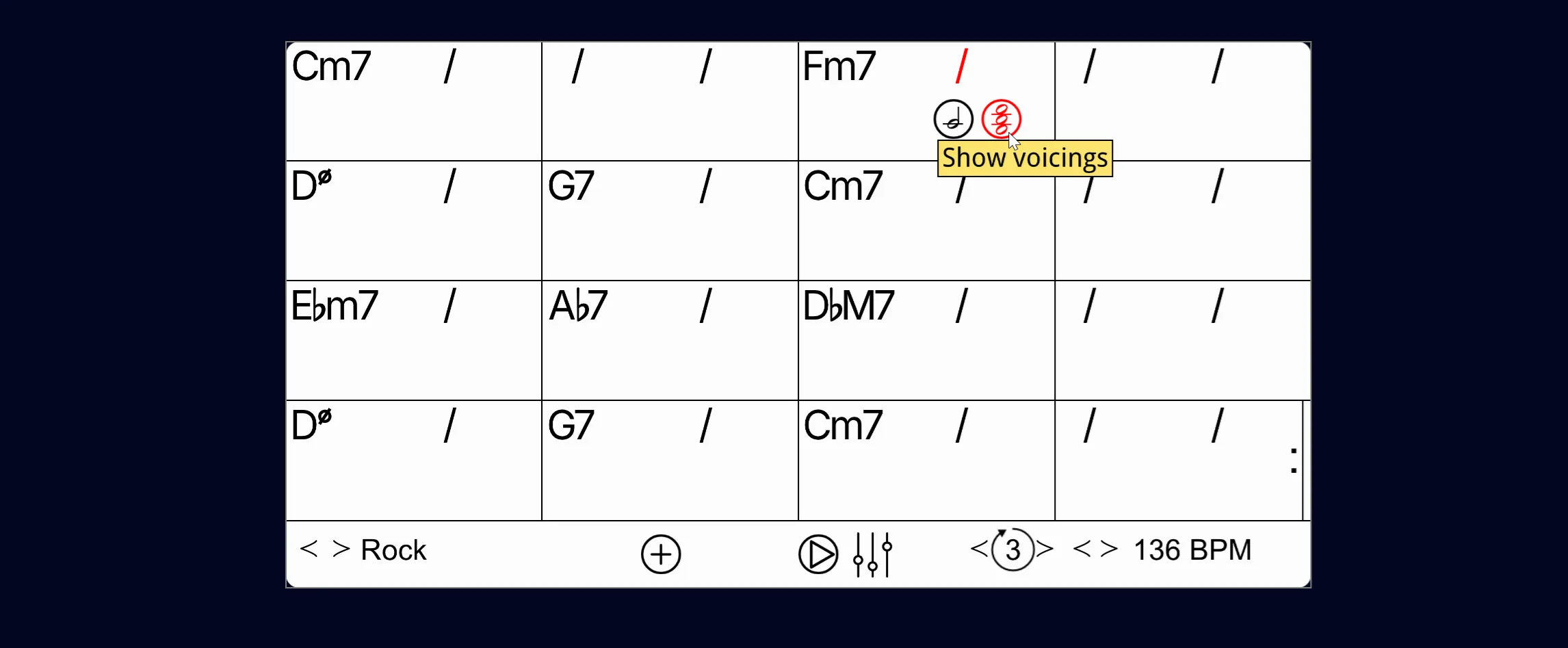 Auto-accompaniment Widgets