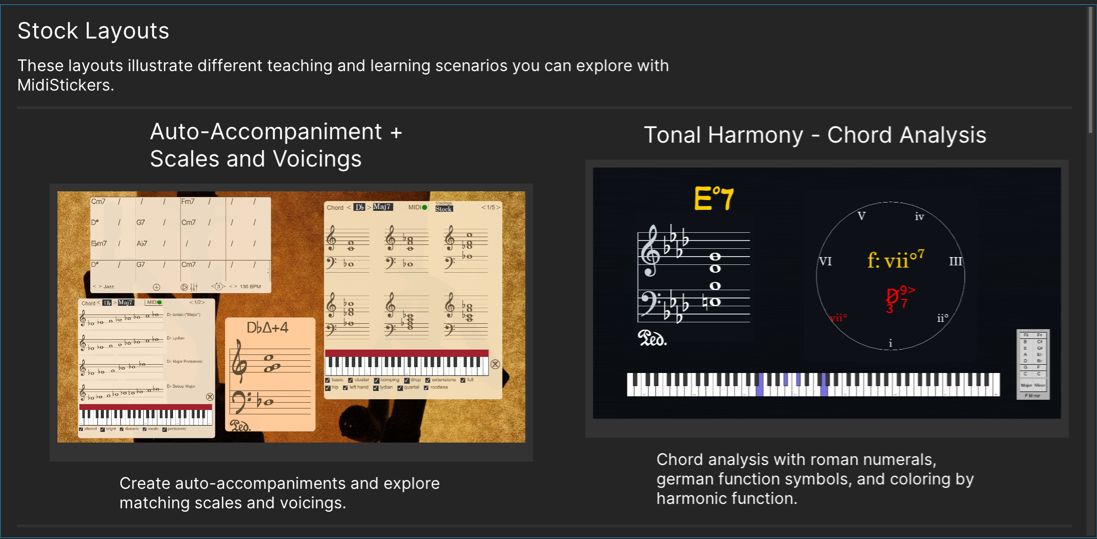 MidiStickers Stock Layouts